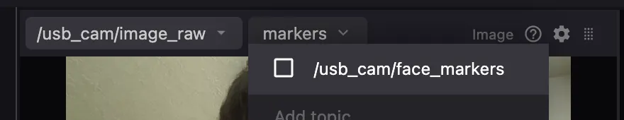 dropdown menu to enable image markers