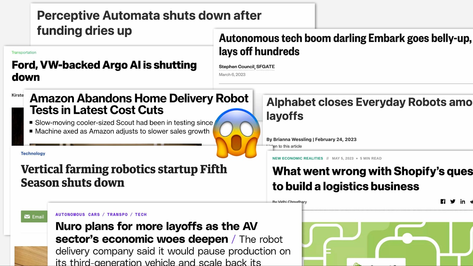 Failed robotics companies
