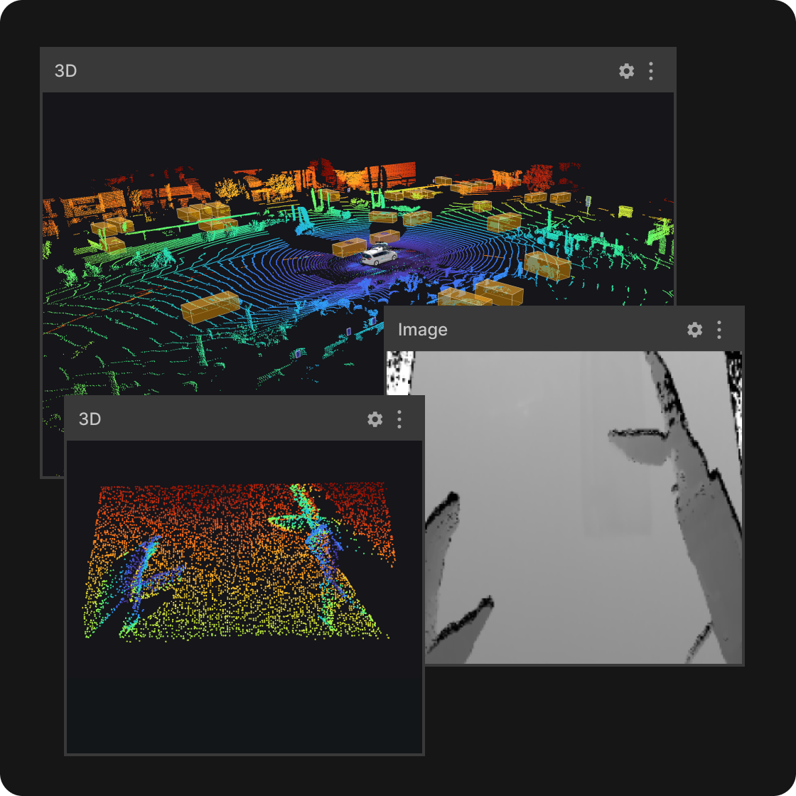 Visualize your robots’ environment in 3D.
