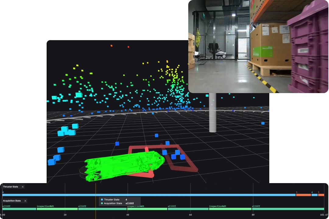 AMR 3D visualization in Foxglove