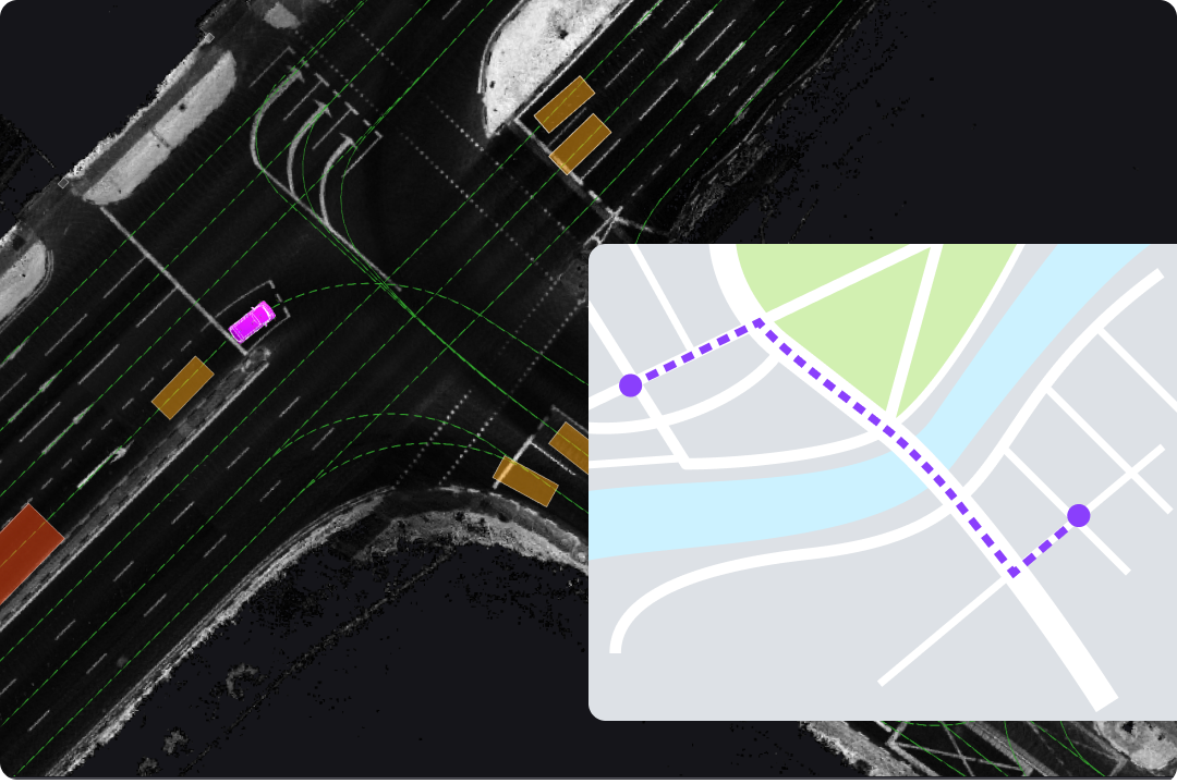 Geospatial data overlay in Foxglove
